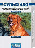 Sulf 480 tablets for oral use for dogs